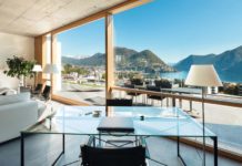 Modern Bathroom with Metro Rocks, Large Plant and Neutral Tiles