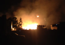 Dernière minute : Un violent incendie déclaré, entre La Rochette et Nestlé, à Thiaroye