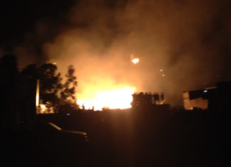 Dernière minute : Un violent incendie déclaré, entre La Rochette et Nestlé, à Thiaroye