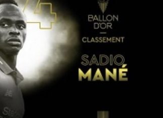 Ballon d’Or : Sadio Mané 4ème au classement final